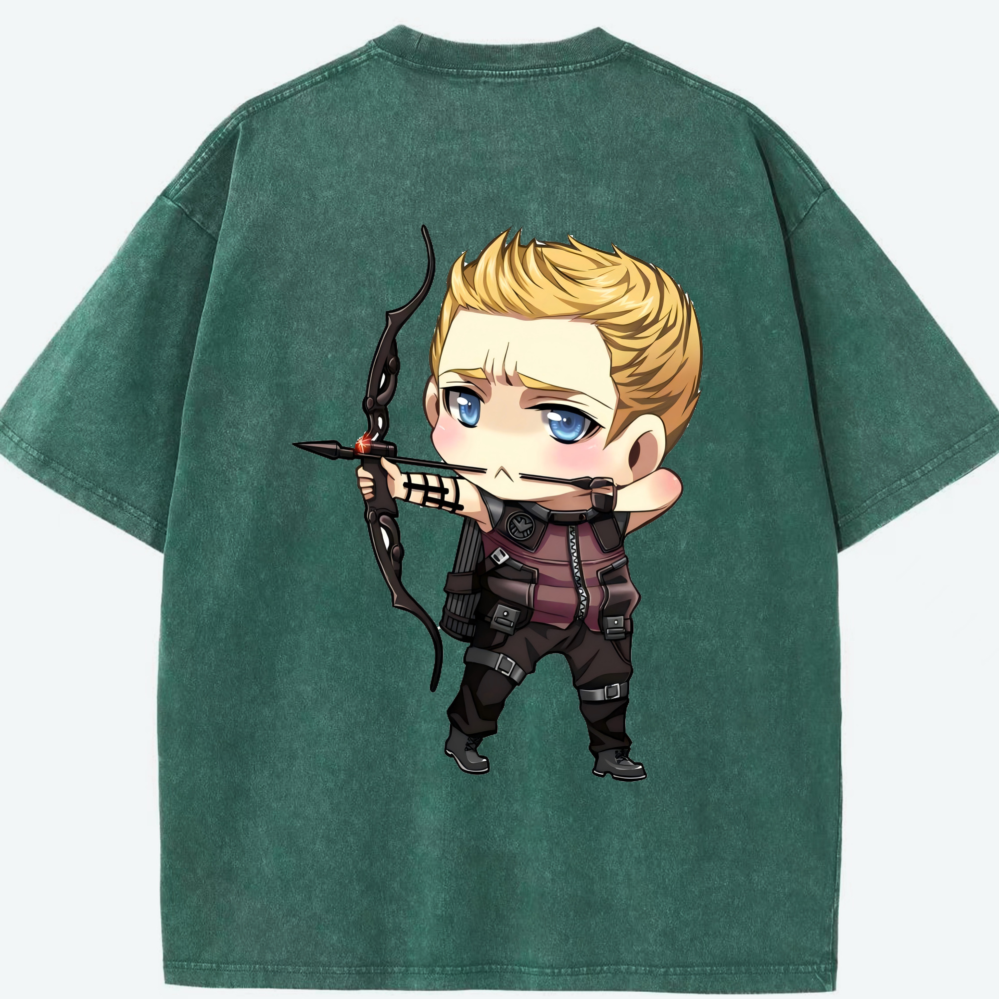 （画像用） アベンジャーズ The Avengers 綿100% ヴィンテージ風 半袖Tシャツ（背面プリント）